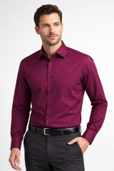             Newsmen h.u normál ing - Bordó Hosszúujjú ing