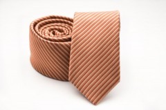    Prémium slim nyakkendő - Narancssárga csíkos Csíkos nyakkendő