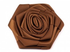 Szatén rózsa - Barna 