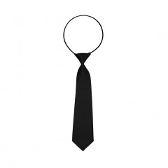   Gumis szatén gyereknyakkendő - Fekete Gyerek nyakkendők