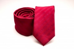    Prémium slim nyakkendő -   Meggypiros Csíkos nyakkendő