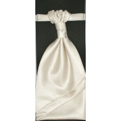          Goldenland francia nyakkendő,díszzsebkendővel - Ecru pöttyös Szettek