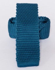Prémium slim  kötött nyakkendő - Acélkék Kötött nyakkendők